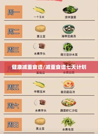 瘦身餐，健康减重的新选择瘦身餐食谱一周七天