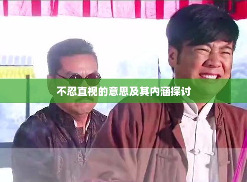 不忍直视，深度探讨这一词汇背后的含义与内涵